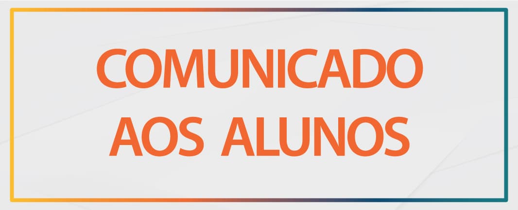 Comunicado aos alunos