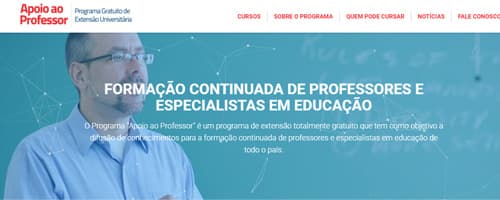 Apoio ao Professor: um programa gratuito de Extensão Universitária 