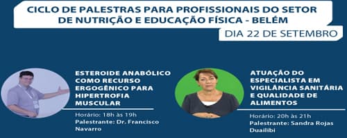 Ciclo de Palestras para Profissionais do Setor de Nutrição e Educação Física, em Belém - PA