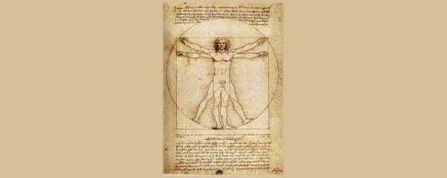 O Homem Vitruviano de Da Vinci