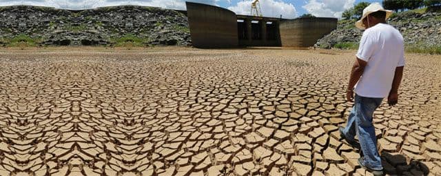 Reservas de água muito baixas em São Paulo