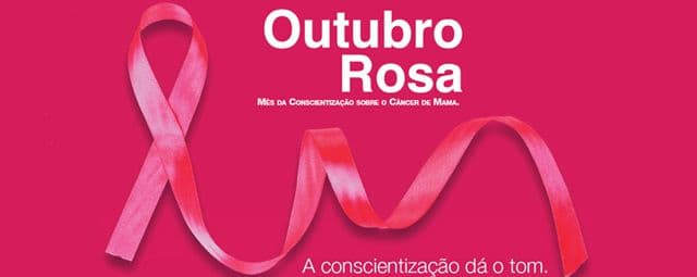 Outubro rosa contra o câncer de mama