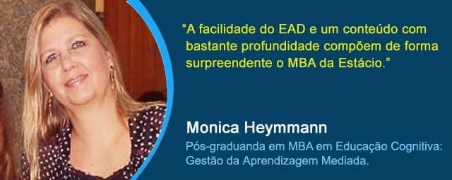 Aluna da Pós em MBA EM EDUCAÇÃO COGNITIVA: GESTÃO DA APRENDIZAGEM MEDIADA faz elogio ao curso