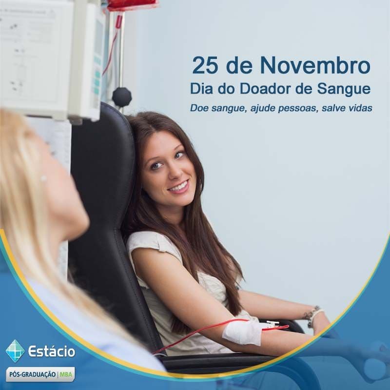 Dia Nacional do Doador de Sangue  25/11